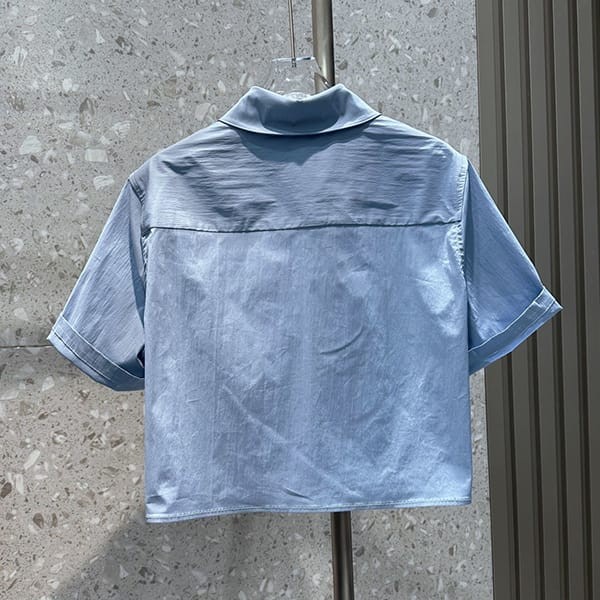 n級品 おすすめロエベ アナグラム刺繍 コットンブレンド シャツ パロディ lor90868